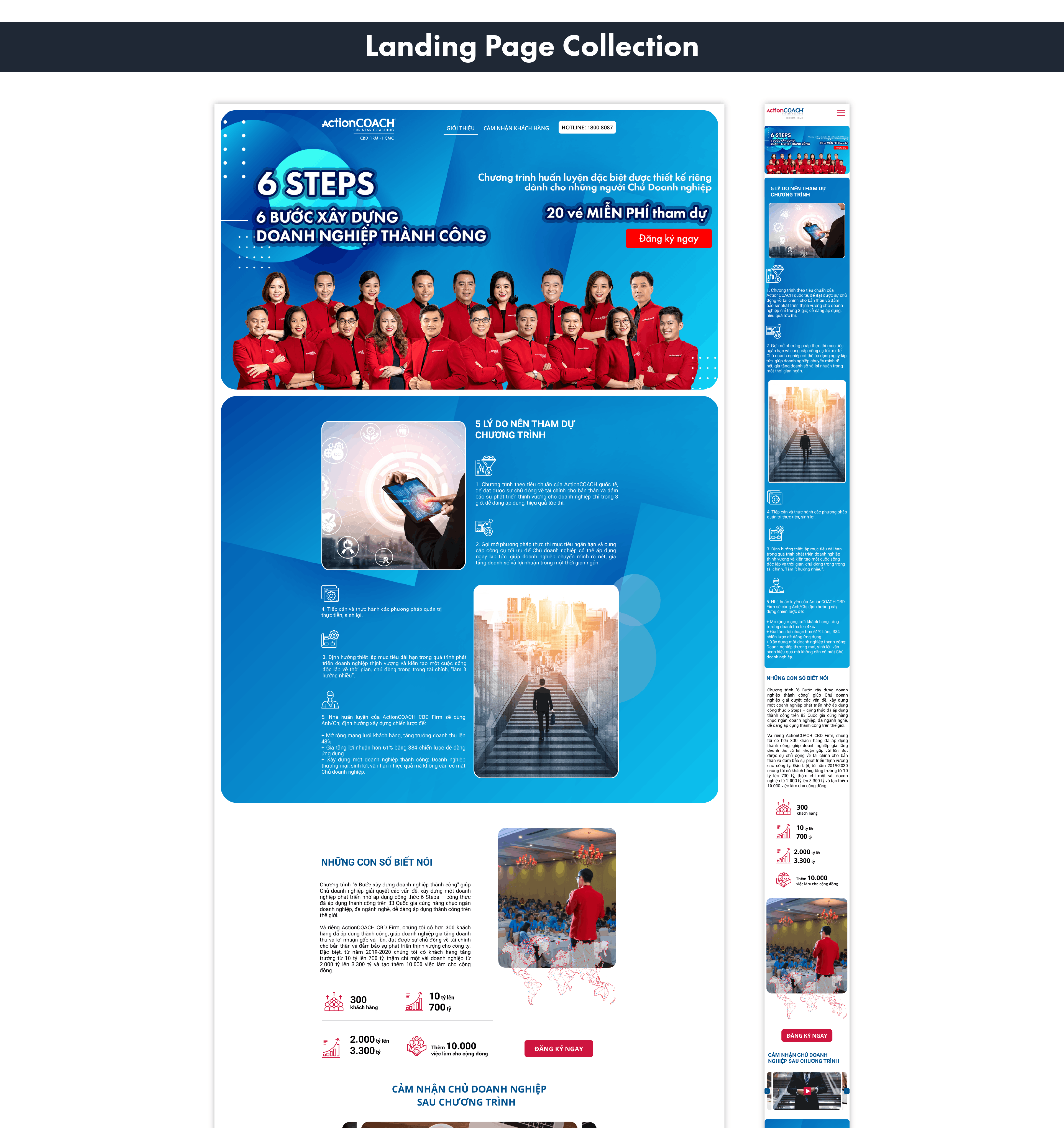 Landing page collection design 1